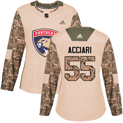 Adidas Panthers #55 Noel Acciari Camo Authentic 2017 Veterans Day Women's Stitched NHL Jersey